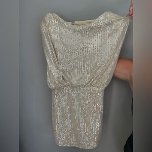 Sequence champagne cocktail dress